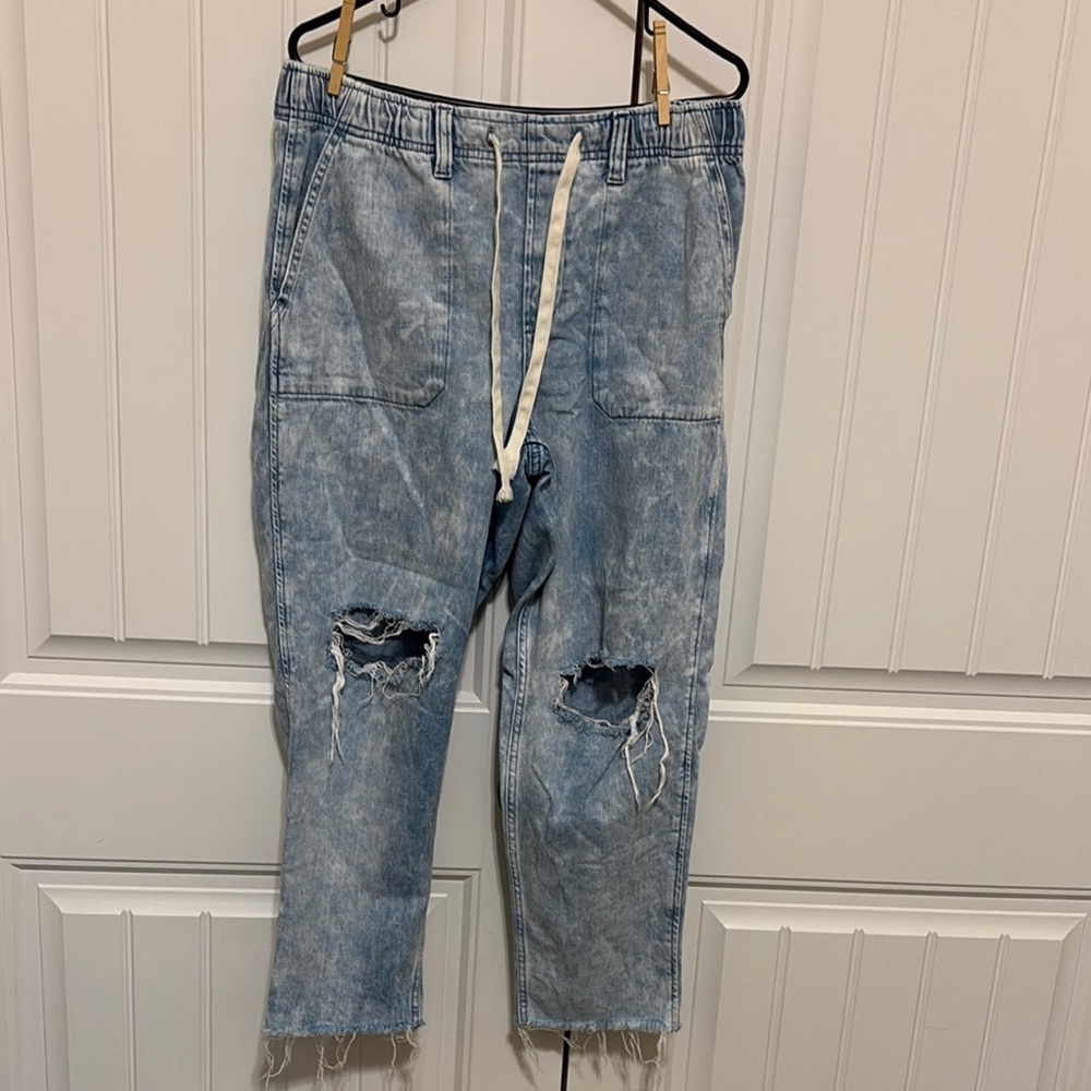 Gap Mid Rise Easy Denim Utility Jeans Size Large